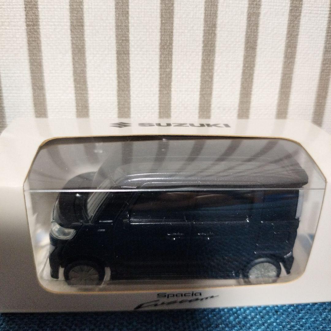 【非売品】SUZUKI 【スペーシアカスタム】プルバックカー　黒　車長約７ｃｍ
