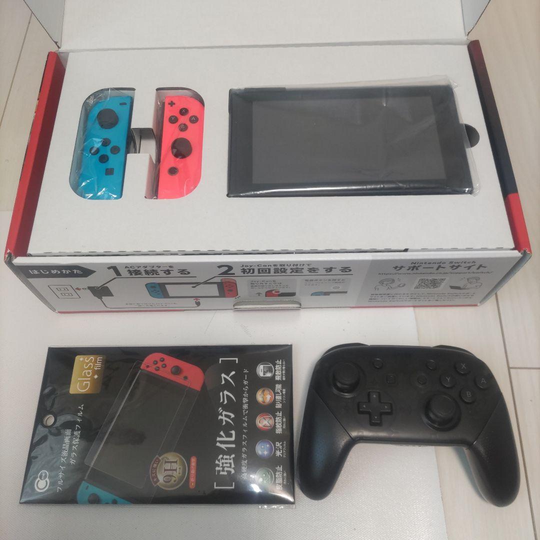【美品】Nintendo Switch 本体 バッテリー強化型 SDカード