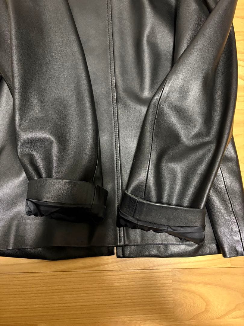 ポールスミス　レザージャケット　羊革　ブルゾン　ライダース　ブラック