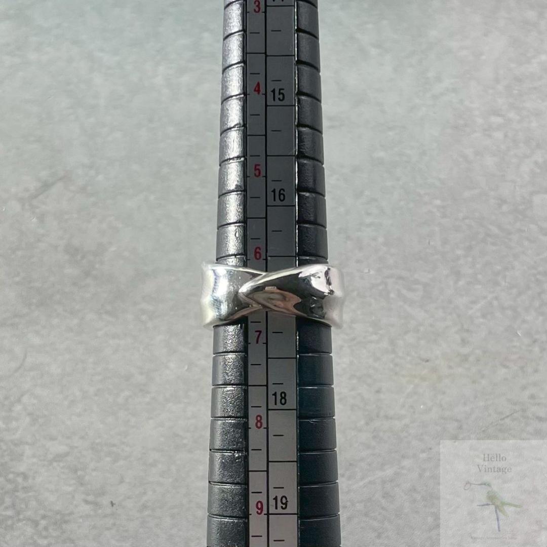 オールドティファニー 13号 リーフ リング 925 P169fe