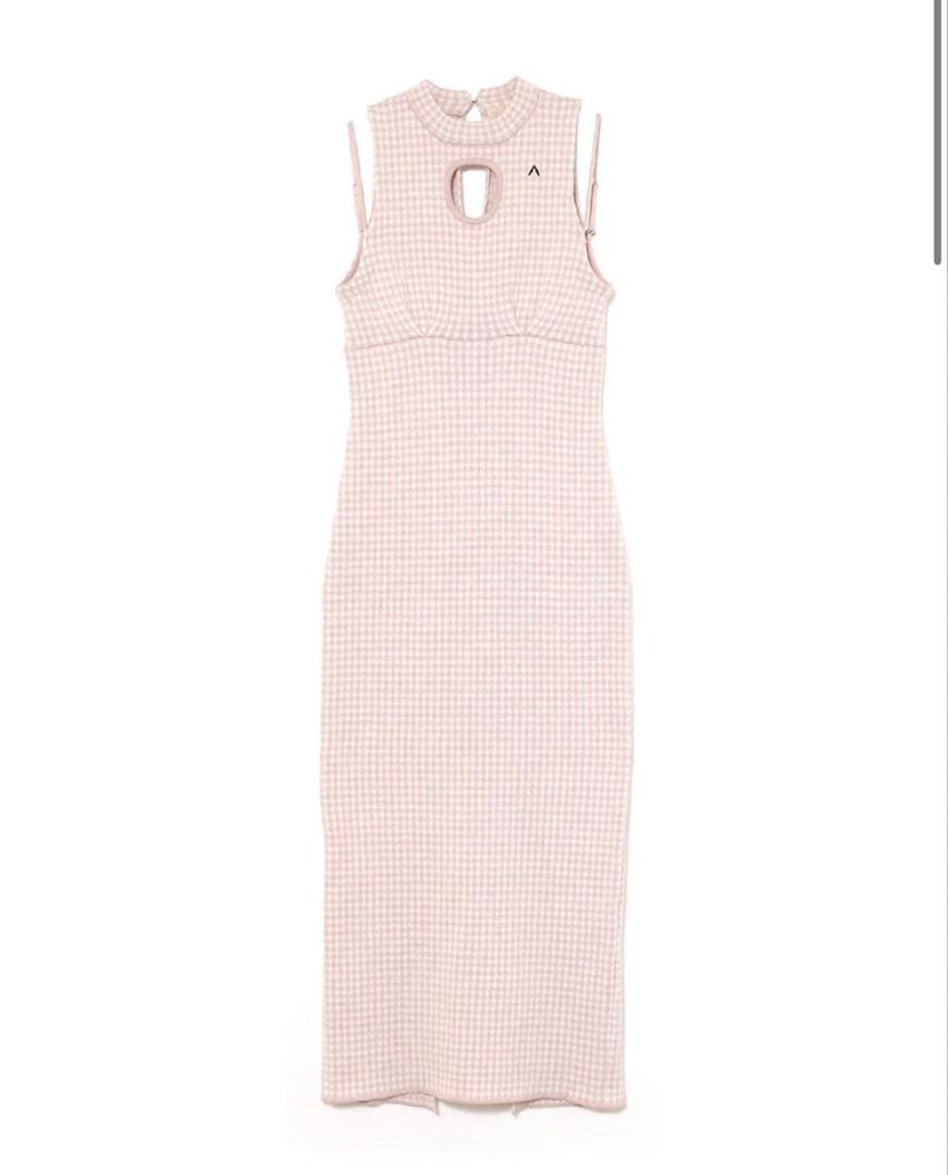 ワンピース andmary Daisy knit dress pink
