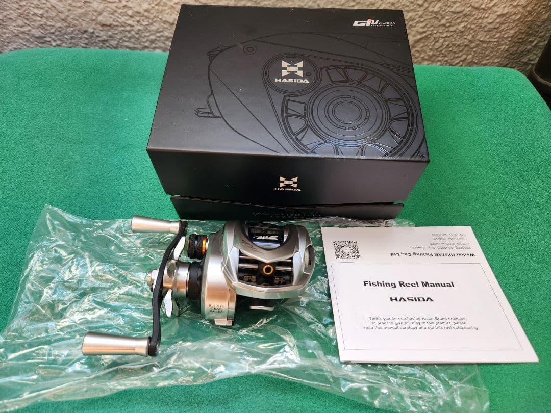 中古美品　ハイスター　ベイトフィネスリール giu99 右巻