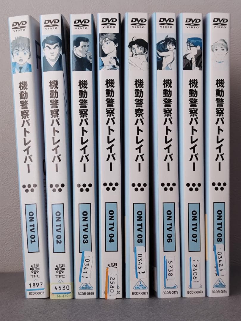 DVD 機動警察パトレイバー ON TV 全8巻+NEW OVA 全3巻