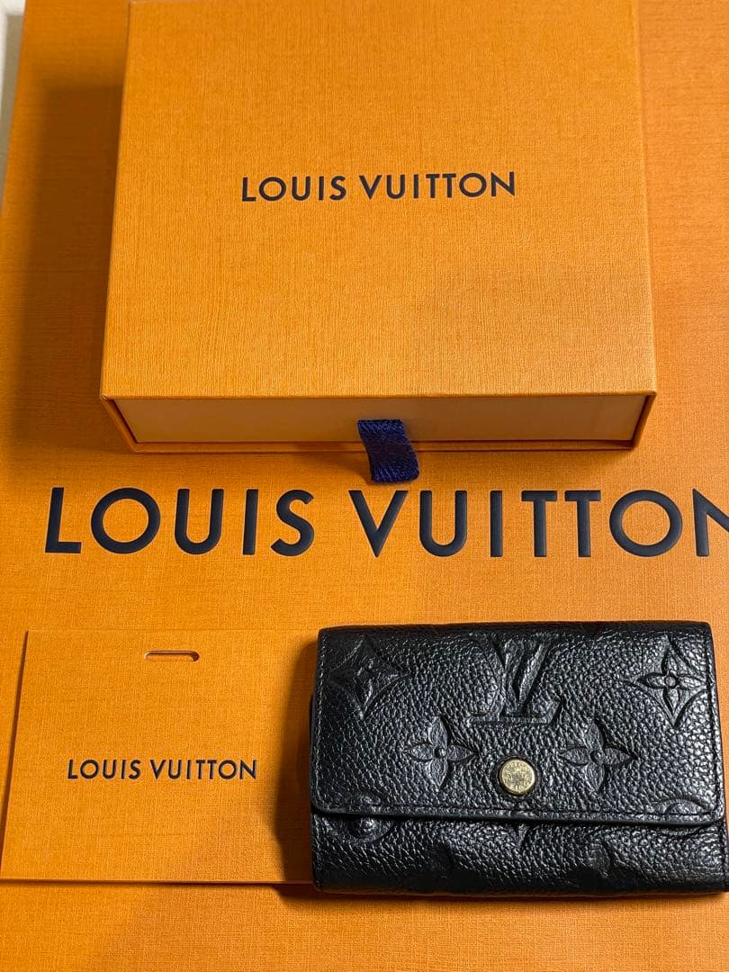 【極美品】LOUIS VUITTON ブラック アンプラント6連キーケース