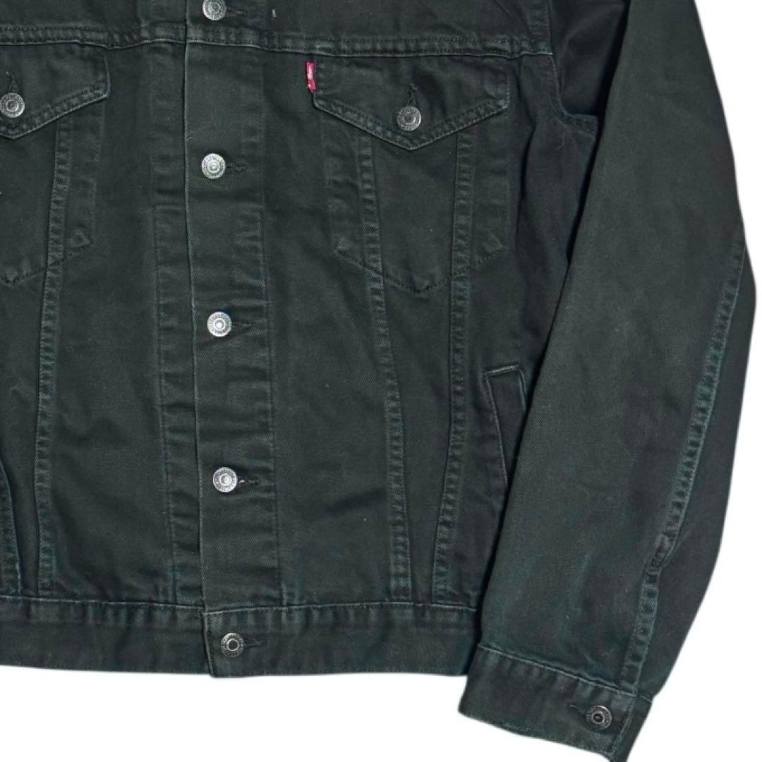 00s ユーロLevi's 71510 後染めブラック デニムジャケットXL