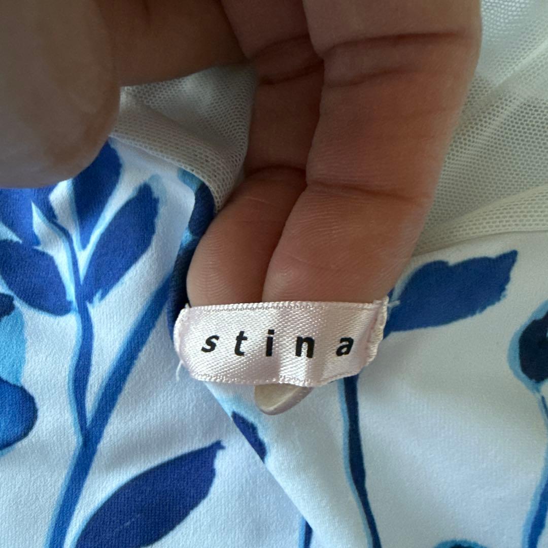 stina 花柄 長袖レオタード