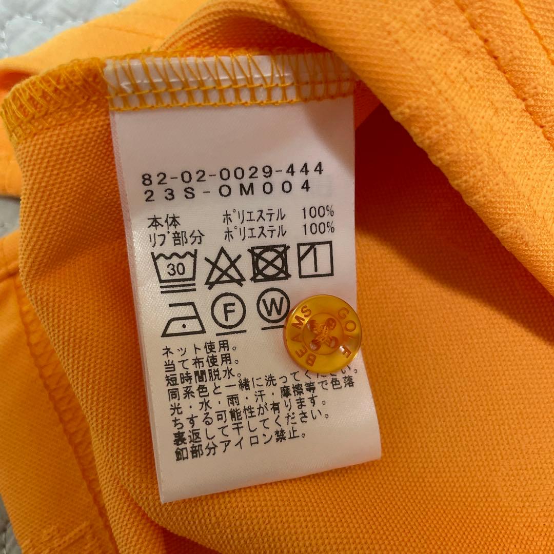 新品未使用 BEAMS GOLF ビームスゴルフ 半袖ポロシャツ M 総ロゴ