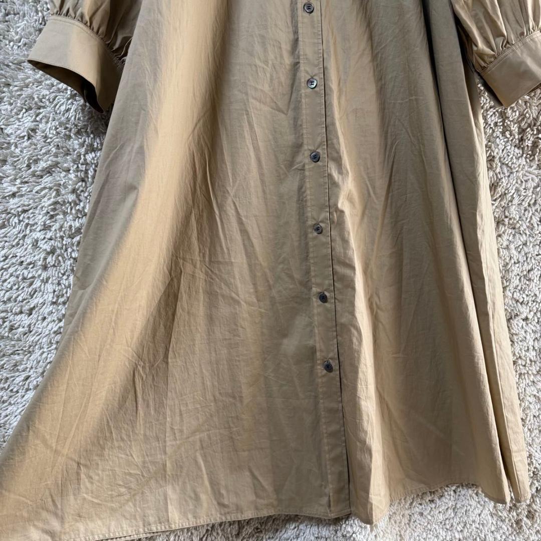 《美品★》23区　23SS　洗えるコットンツイルシャツワンピース　ニジュウサンク