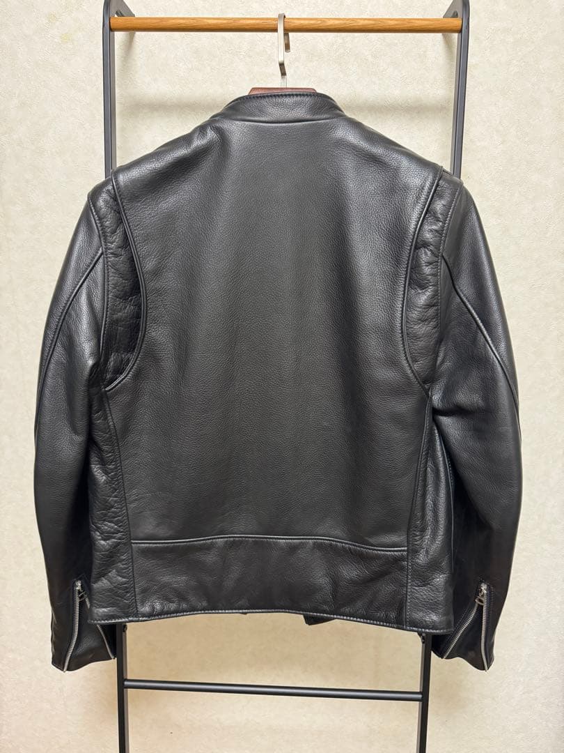 Schott ブラック シングルライダースジャケット 牛革 541XX