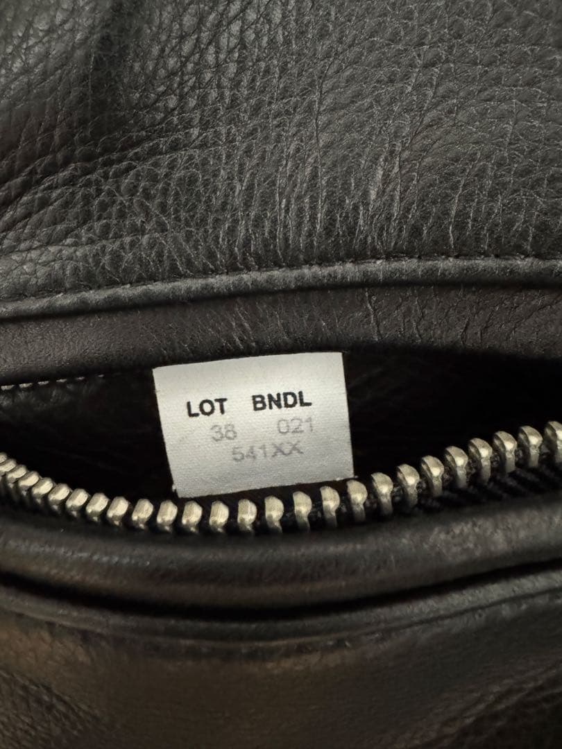 Schott ブラック シングルライダースジャケット 牛革 541XX
