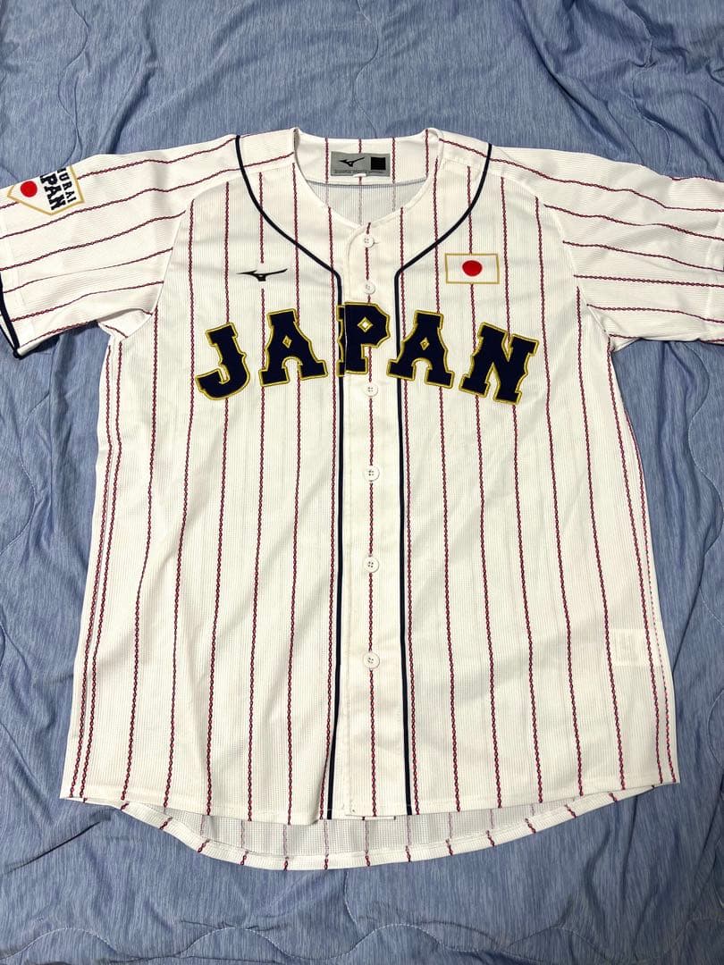 侍ジャパン　ユニフォーム　Ｌサイズ　無地　背番号なし