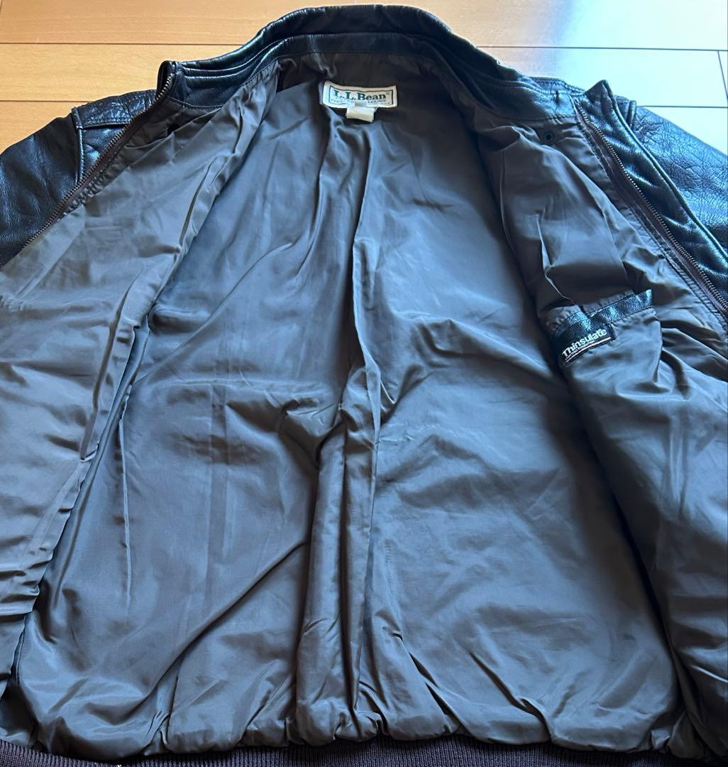 USA製　80s エルエルビーン　A2 レザージャケット　フライトジャケット