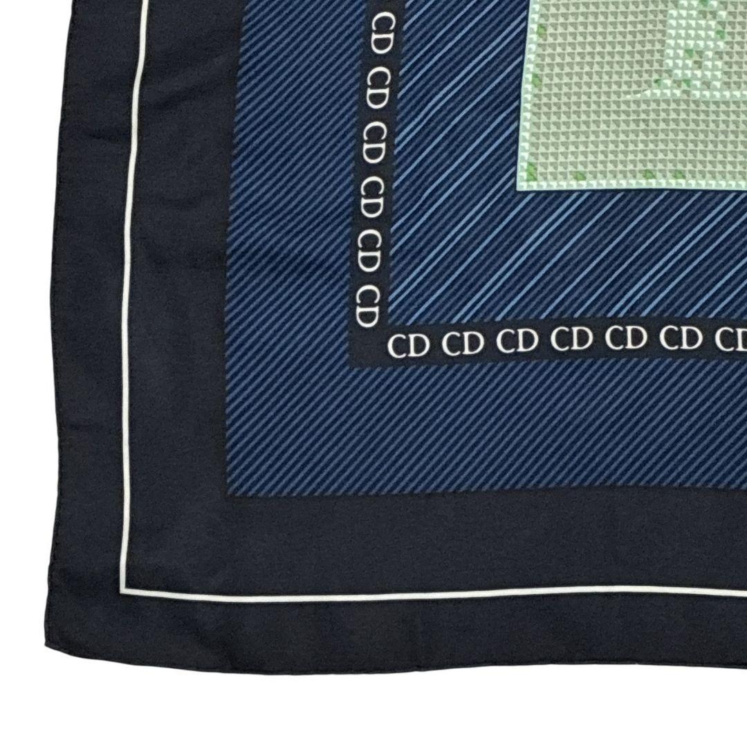 【極美品】Christian Dior 大判スカーフ ストール CDロゴ