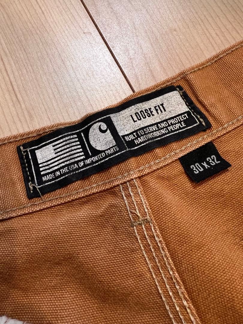 り*ー様 【USA製】Carhartt ダブルニーペインターパンツ ボロ 30×