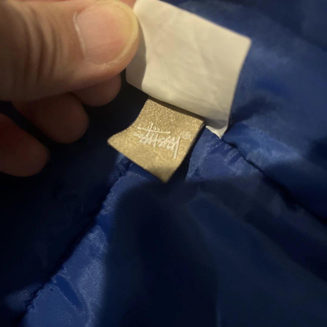 old stussy ダック　ベスト　ネイビー