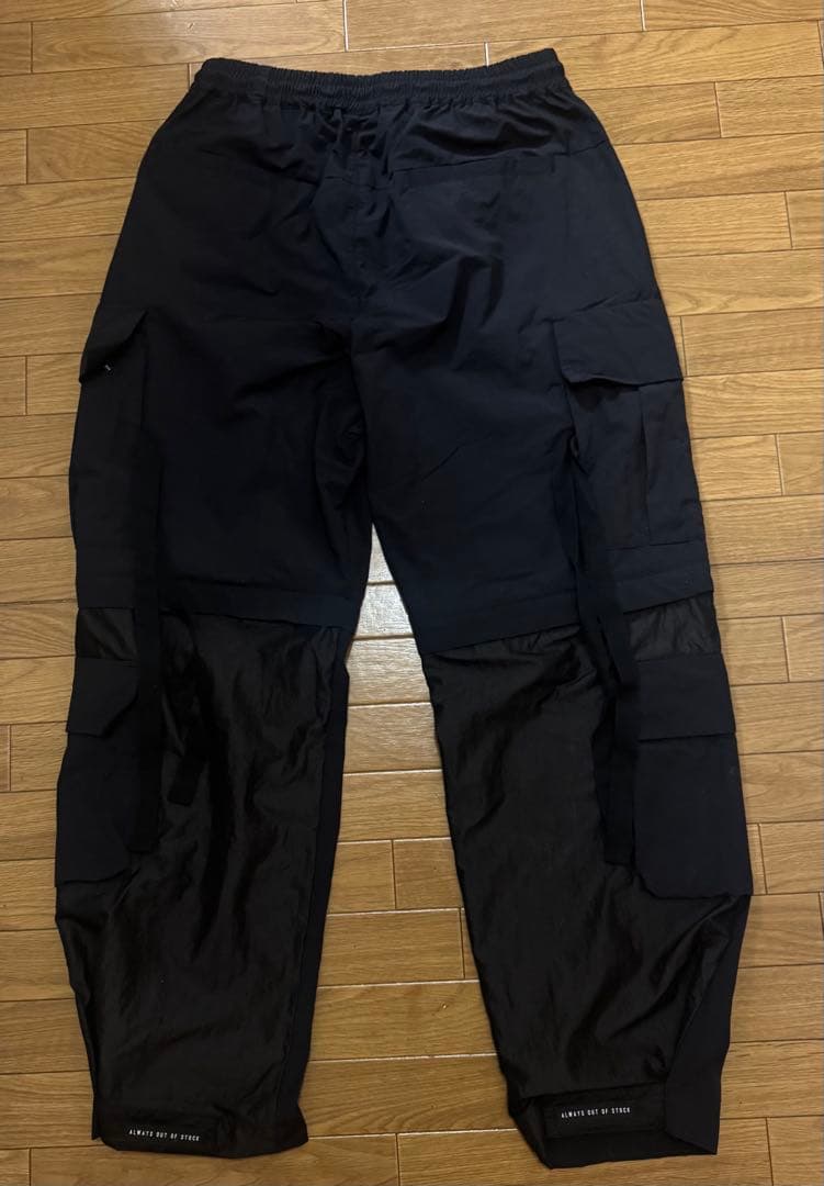 ALWAYS OUT OF STOCK ナイロン カーゴパンツ ブラック