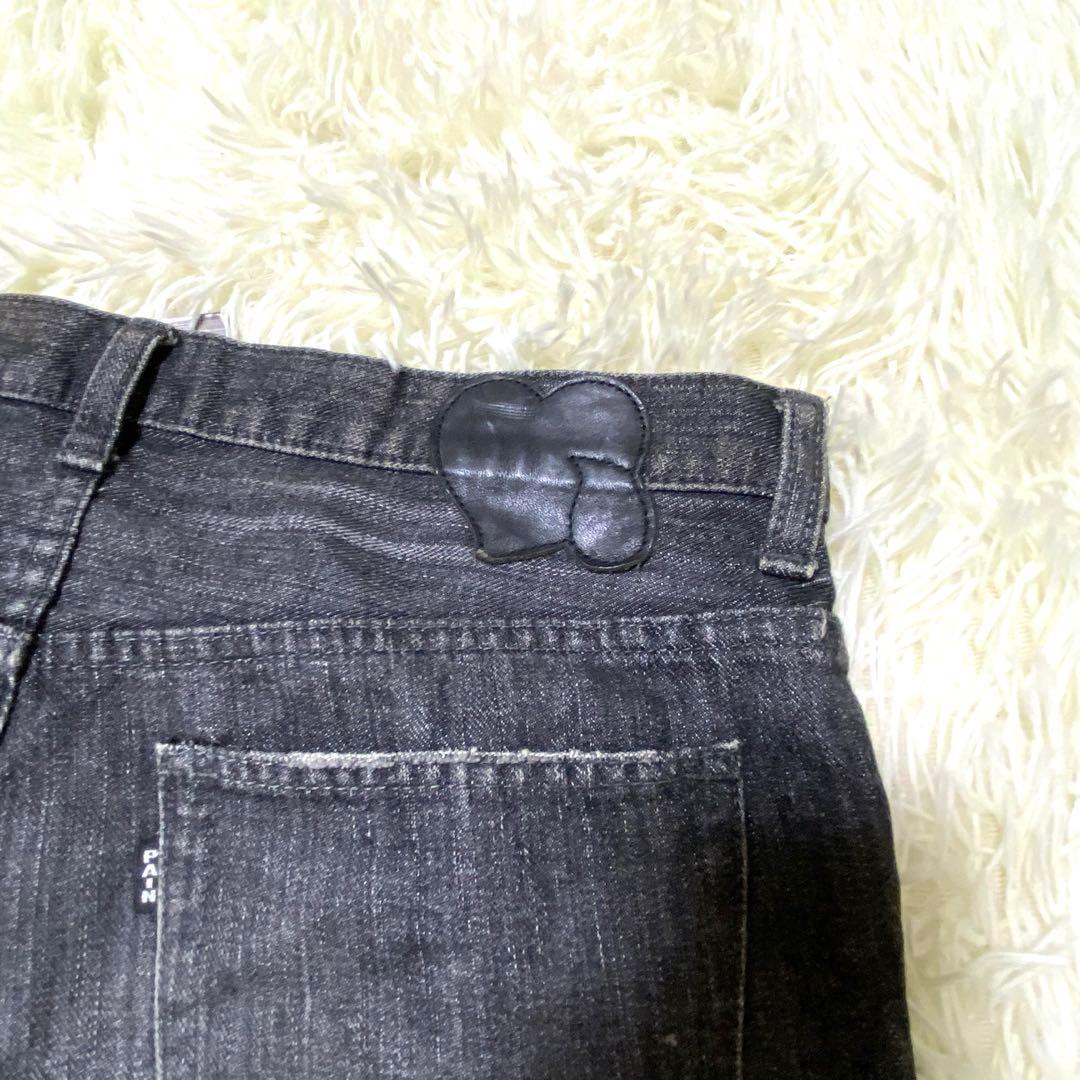 希少極レア デッドストック ナンバーナイン 04AW ブラックデニム GIVE期