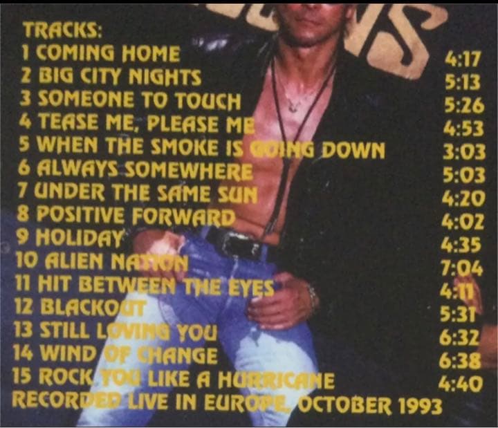 洋楽 Scorpions/ Scorps Bite Back/ Europe 1993
