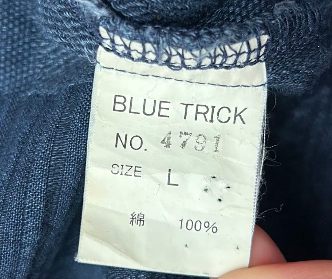 ブルートリック BLUE TRICK パッチワークショップコート L 岡山デニム