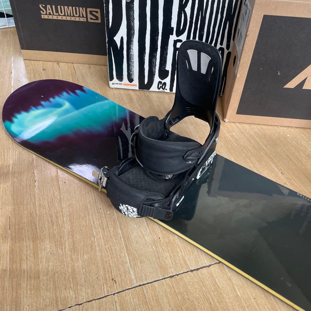 YONEX×SALOMON国産ハイエンド　バイン付スノーボードセット　ヨネックス