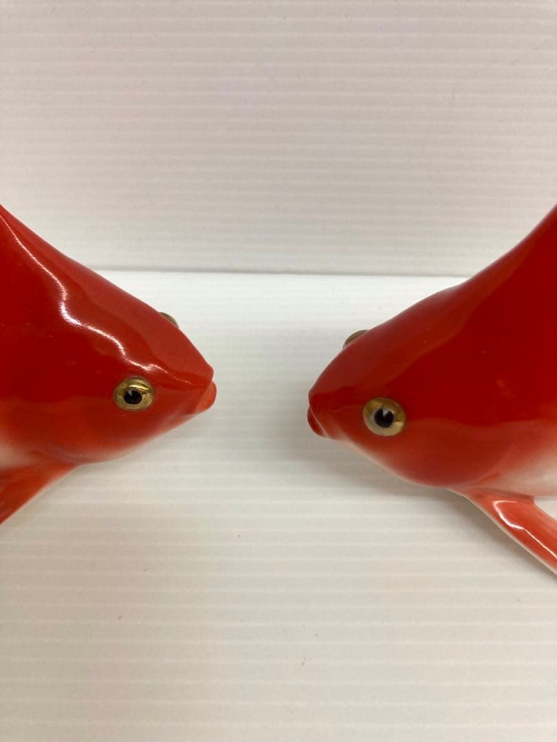 オールドノリタケボーンチャイナ　陶器　金魚2匹セット