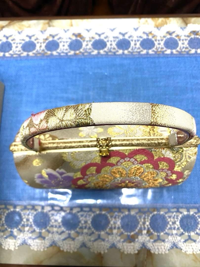【美品】振袖用 草履バッグセット 成人式 結婚式 卒業式 フリーサイズ 紗織