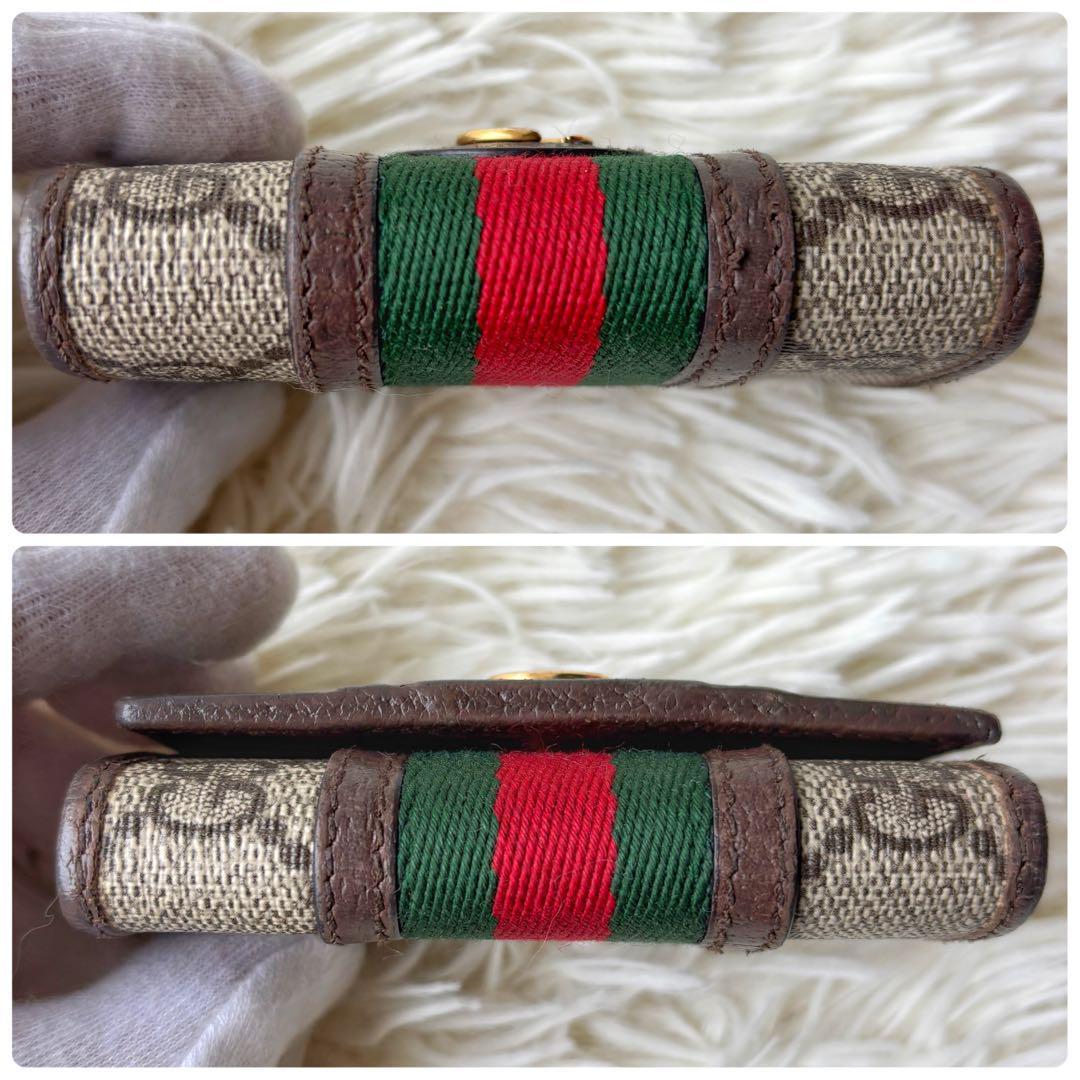 付属品完備✨ GUCCI 6連キーケース オフィディア シェリーライン gg柄