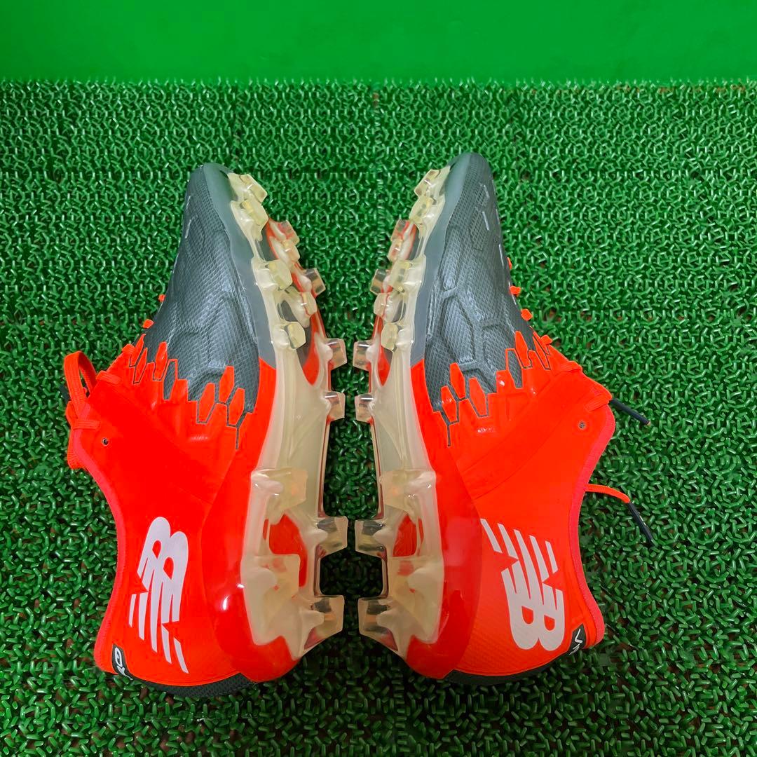 ニューバランス サッカースパイク ビザロ PRO HG D グレイ×オレンジ