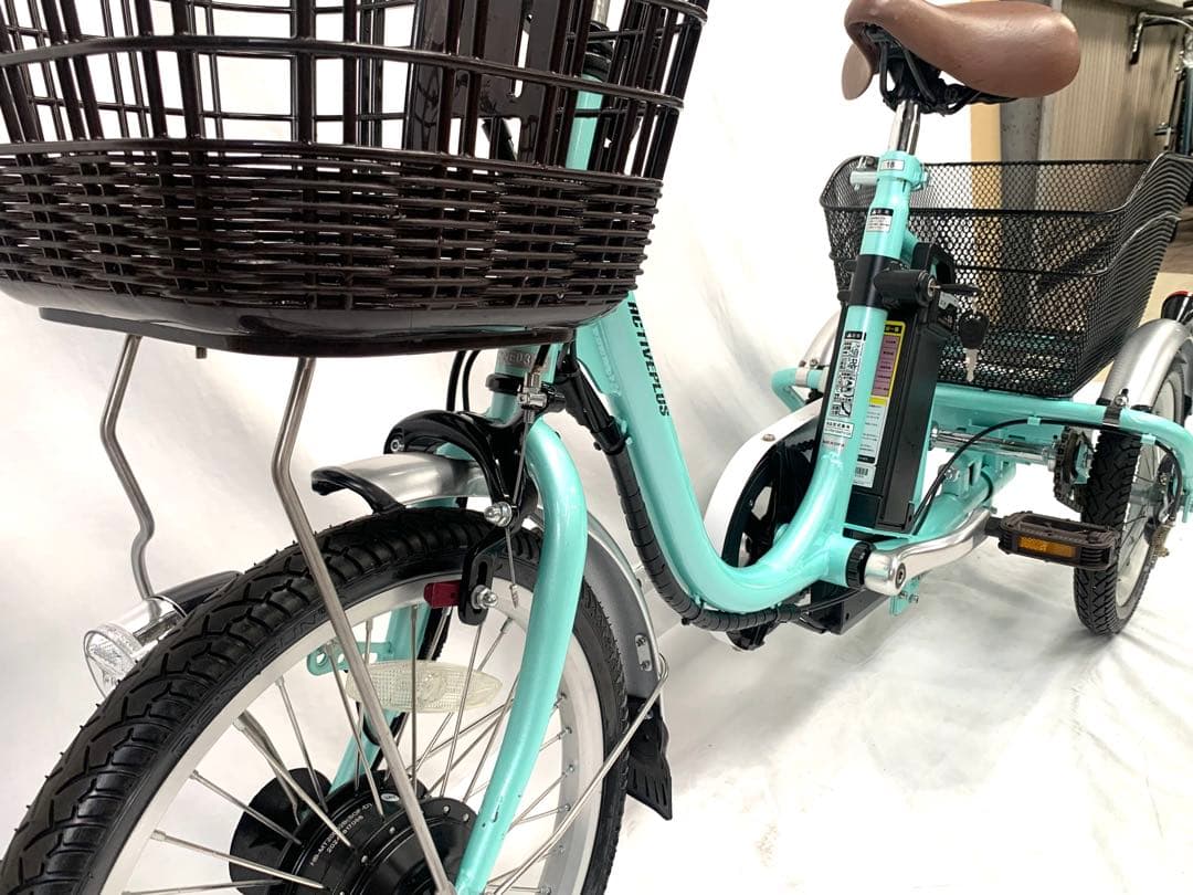 【即乘】送料無料 電動アシスト三輪自転車 5.8Ah 18-16インチ動作確認済