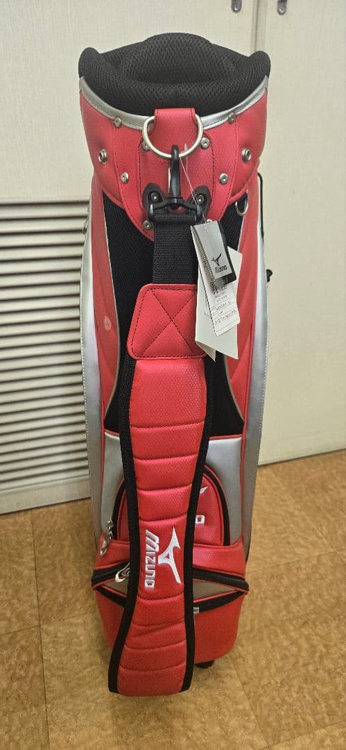 メンディー　未使用　Mizuno 赤 ゴルフバッグ・キャディバッグ