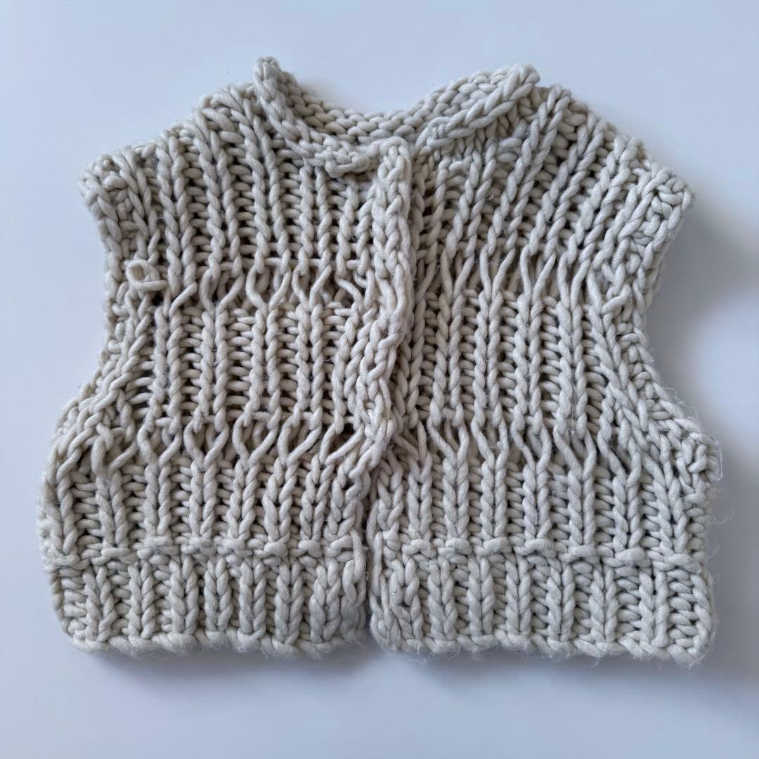 【todayful】トゥディフルChunkyHandKnitvest /キナリ