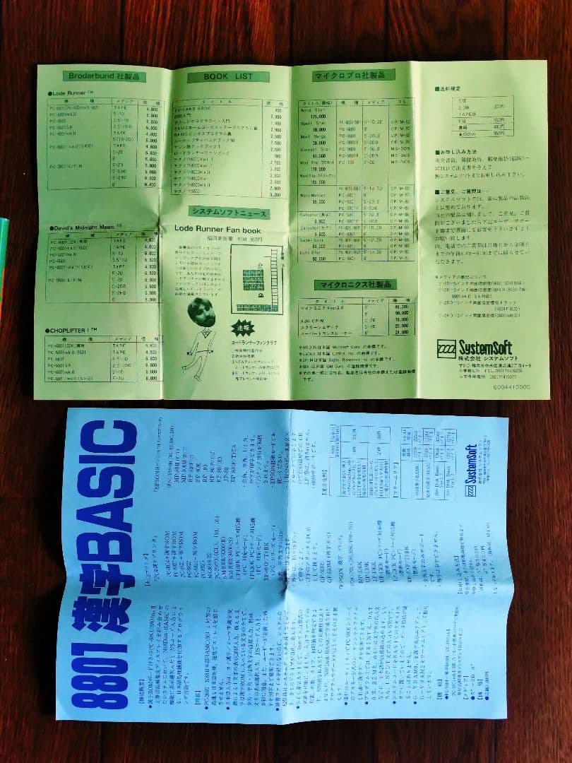 PC-8801 レトロゲーム5\"-2D ロードランナー/チョップリフター セット