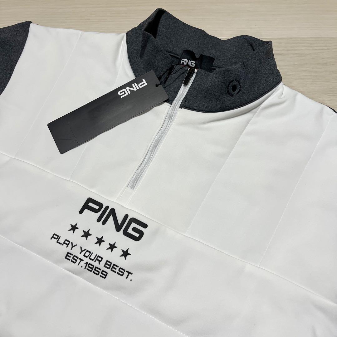 【ラスト1】ピン PING 中綿 ハイネック エアーフレイク ゴルフ シャツ
