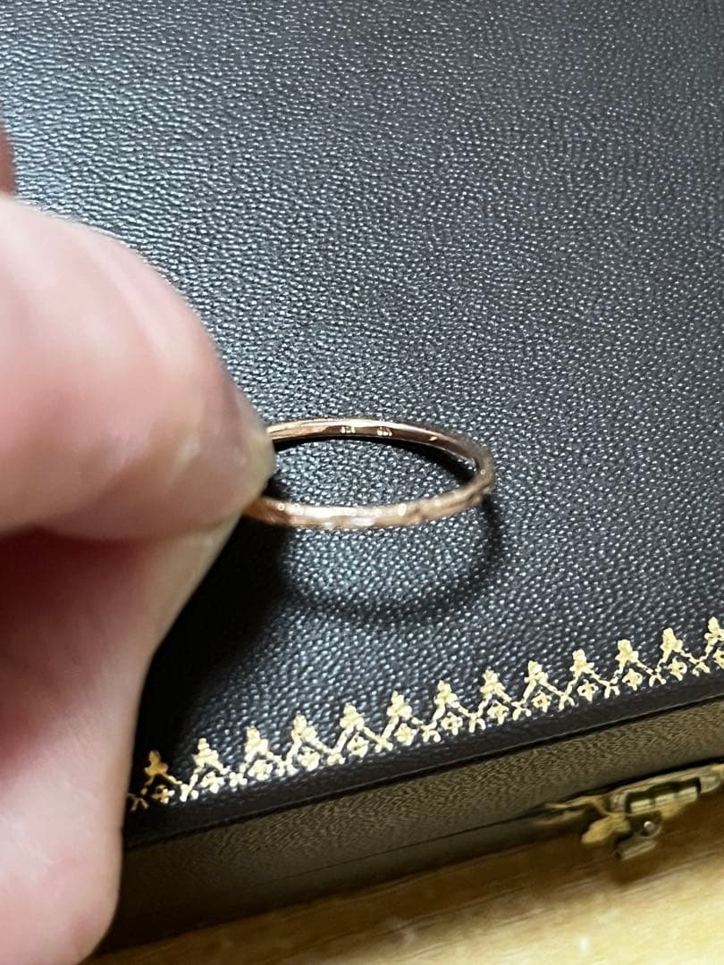エテ　クレールカットリング　13号　ピンクゴールド