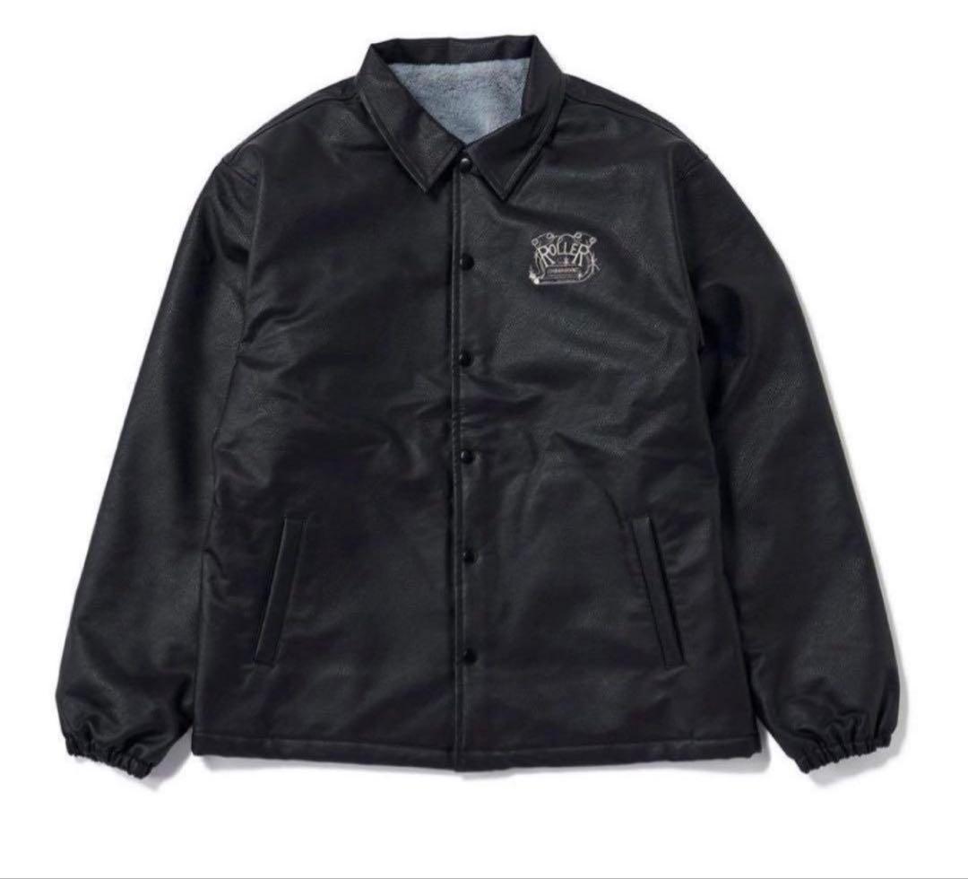 ROLLER FAKE LEATHER COACH JACKET M キムタク