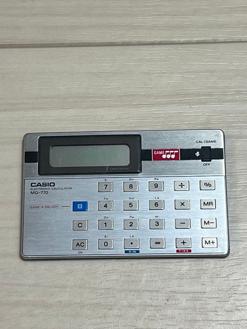 超希少CASIO ゲーム電卓　MG-770