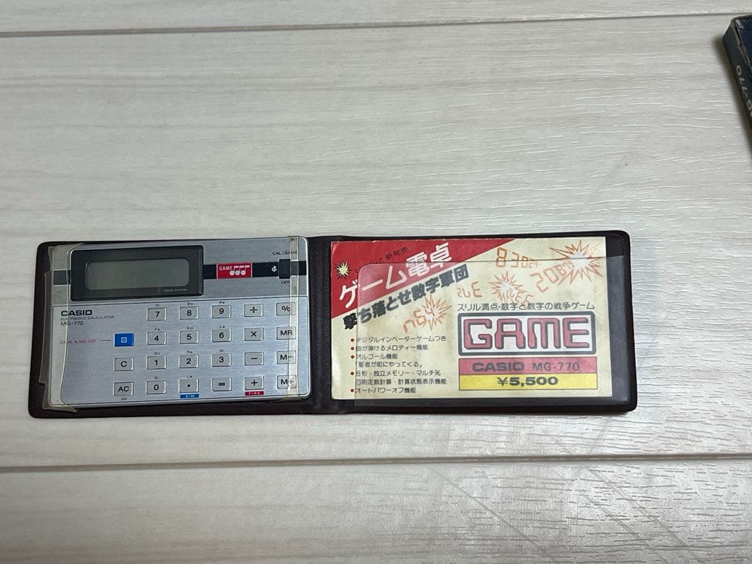 超希少CASIO ゲーム電卓　MG-770