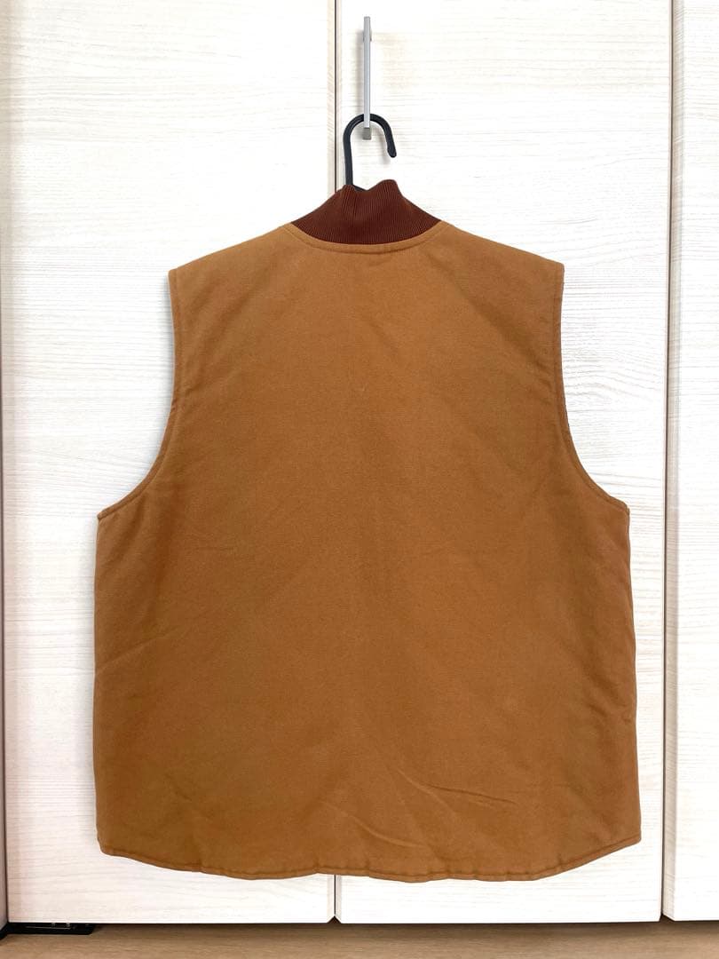 Carhartt ダックベスト Lサイズ ブラウン V01 BRN