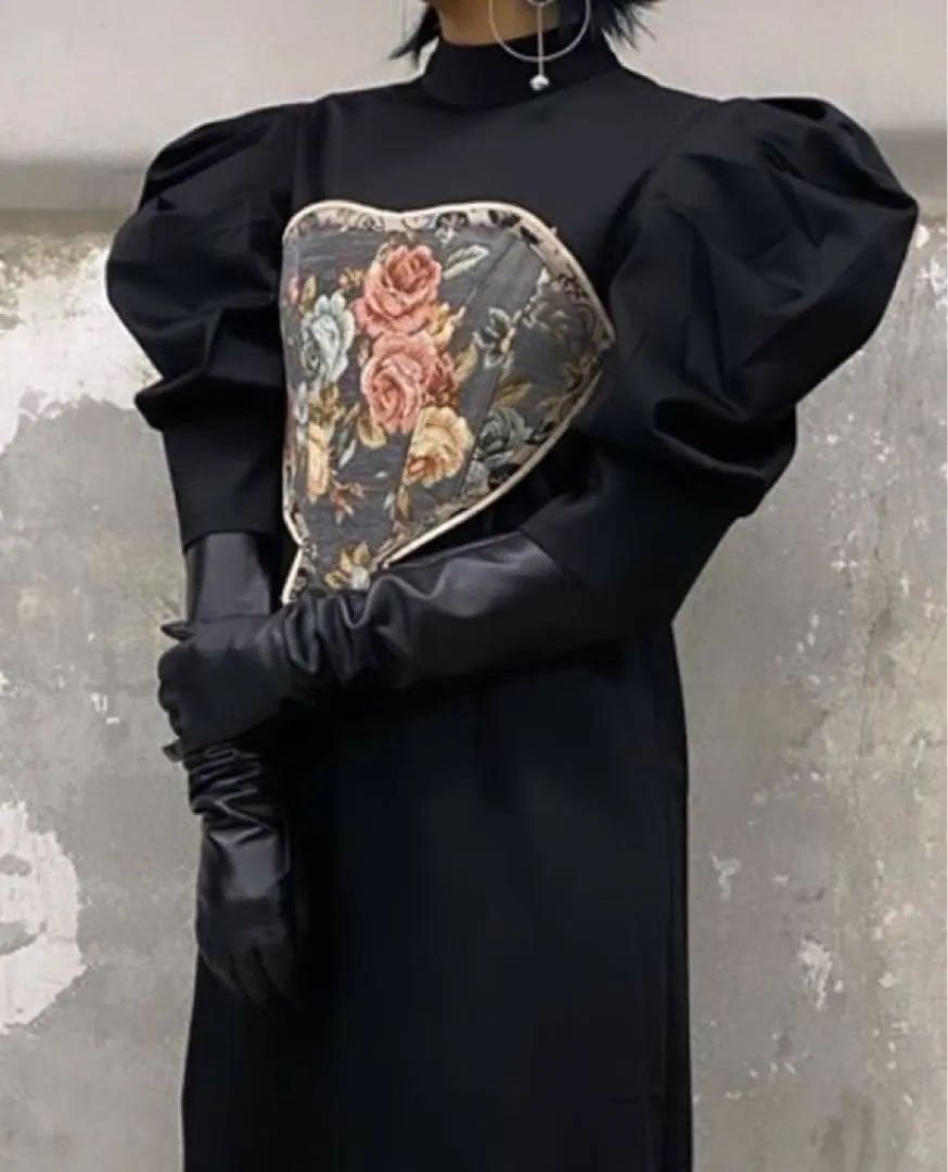 maimisadai マイミサダイ　Jacquard ジャガードビスチェ　花柄