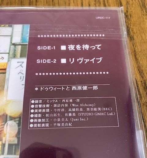 DWEET & 西原健一郎 / 夜を待って 7inch レコード 新品