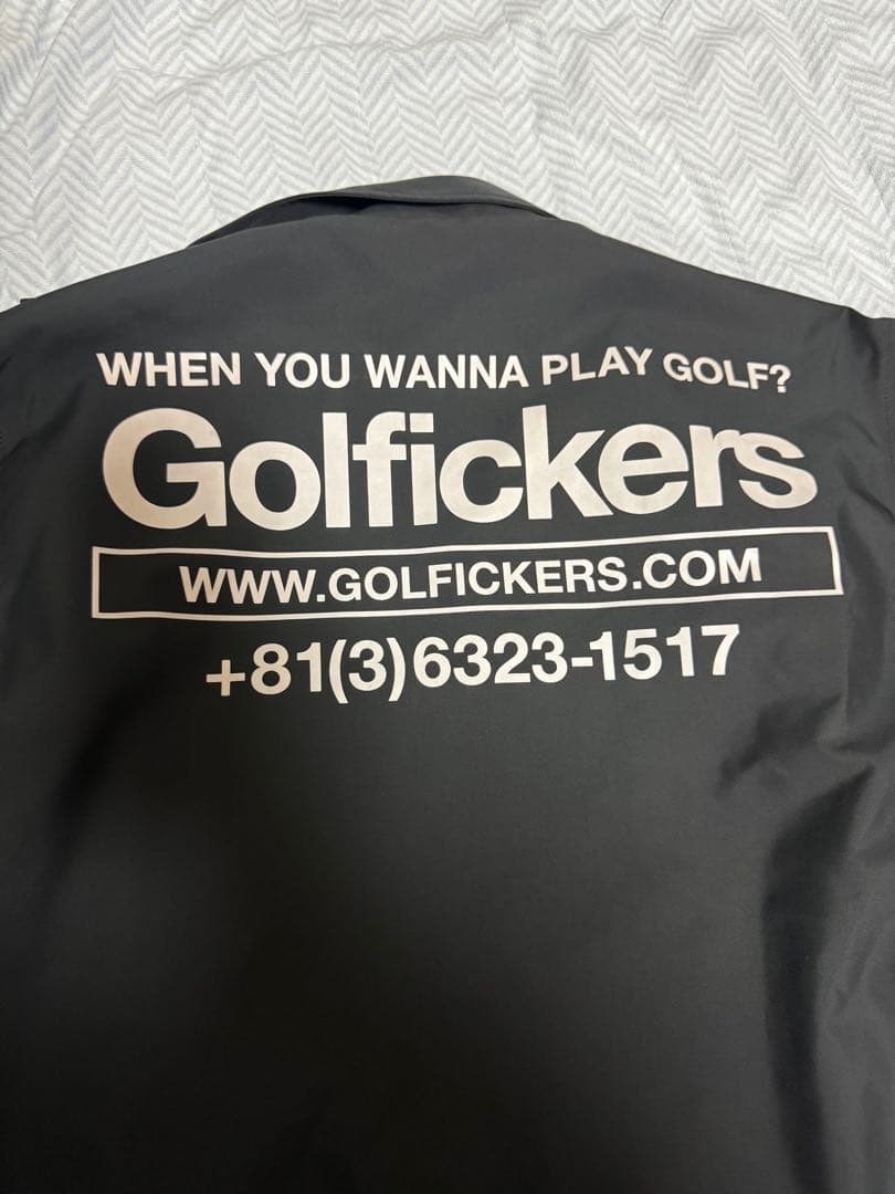 Golficers ブラックコーチジャケット