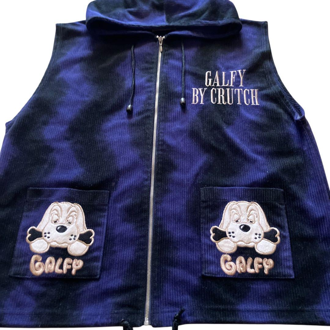 美品90s GALFY コーデュロイセットアップ上下 オンブレチェック B系