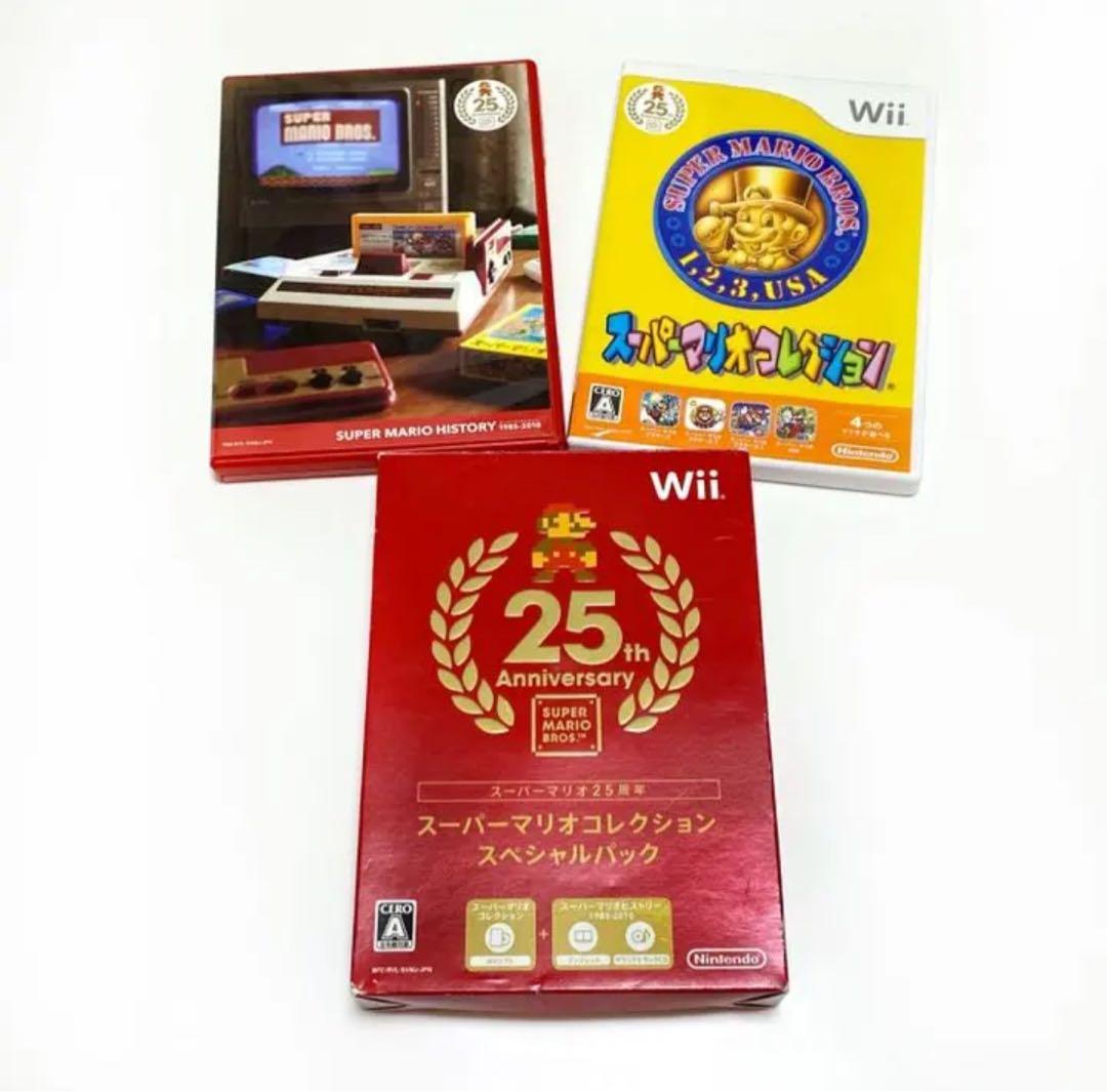 セット　任天堂　Wii　本体　コントローラー　Wiiparty  マリオ２５th
