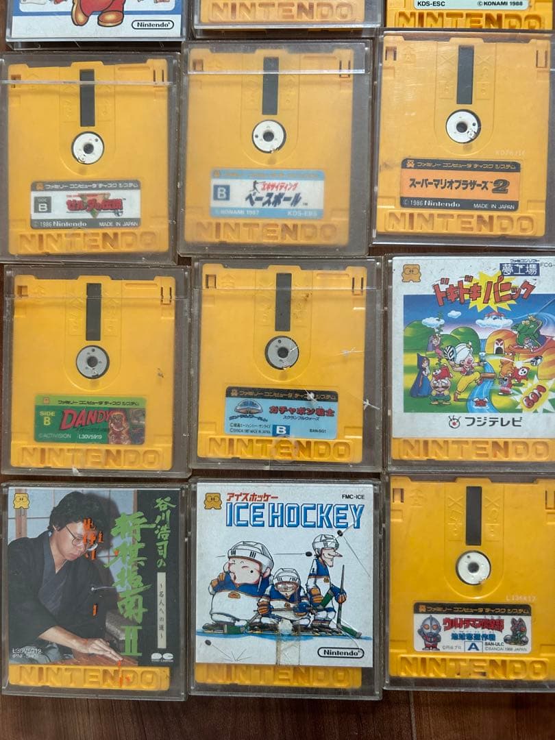 ファミコン ディスクシステムソフト　ディスクカード　まとめ売り　12本