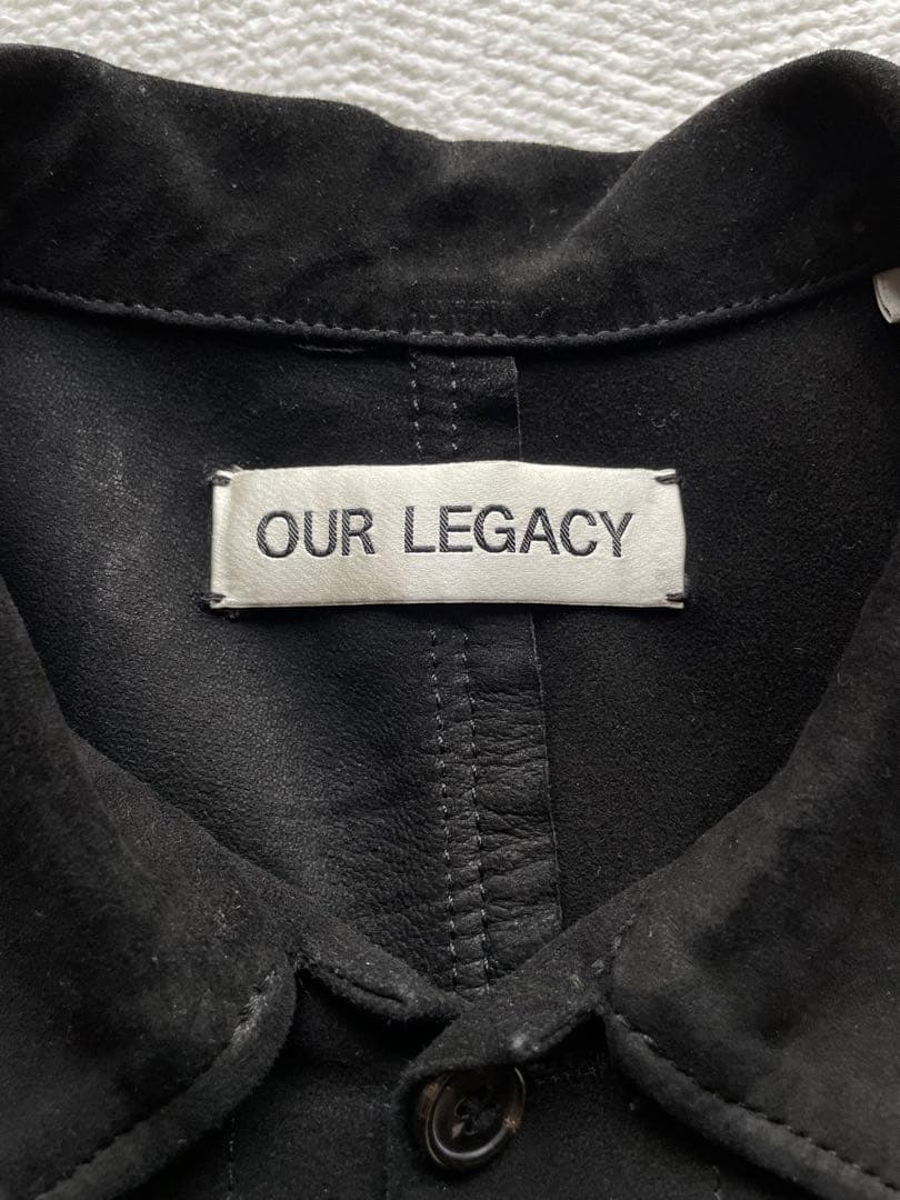 【名作/廃盤】OUR LEGACY スウェード レザー シャツ ジャケット 44