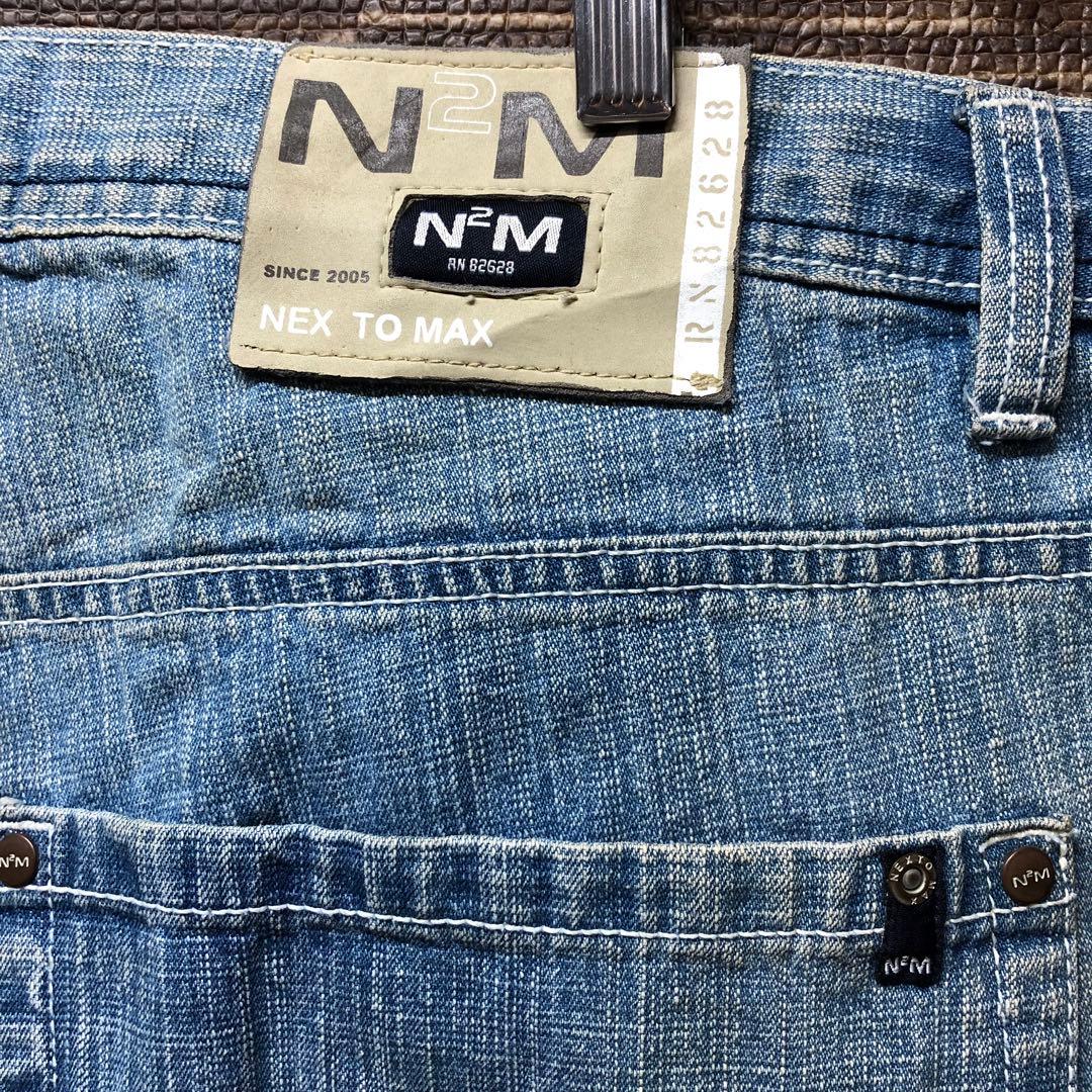 希少‼️N2M バギーデニムパンツ　HIPHOP Y2K 古着　極太