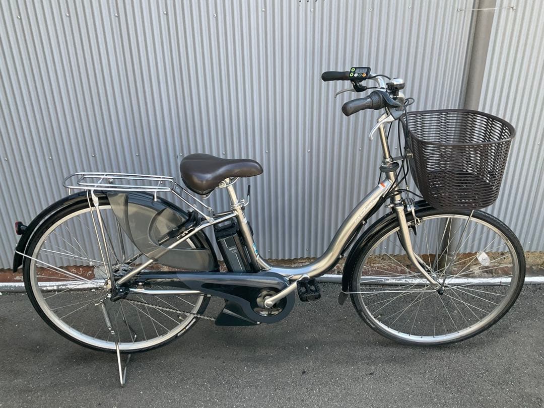 ヤマハ最新機種電動アシスト自転車pascheer26インチグレーアルミボディー