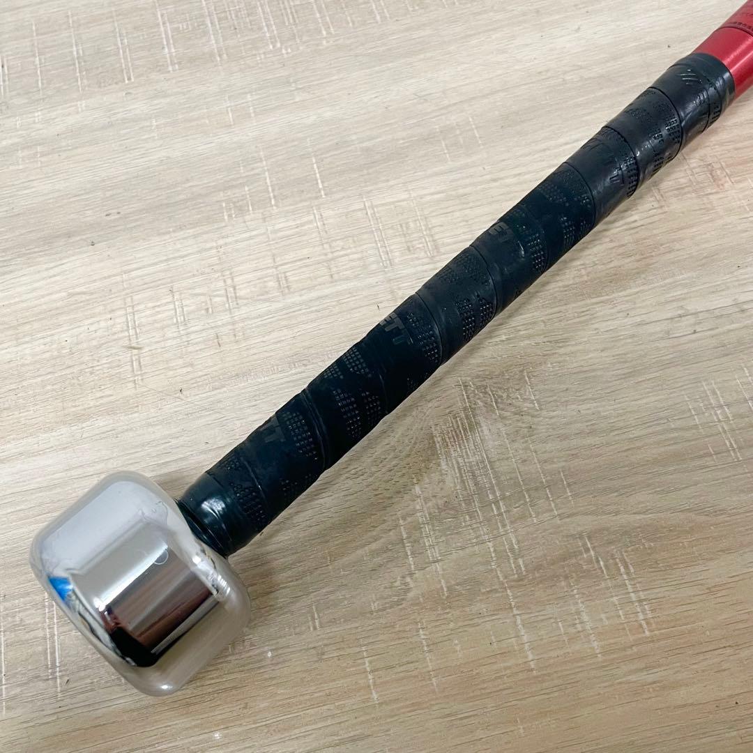 ゼット 野球 金属製 トレーニングバット 84cm レッド BTT10084