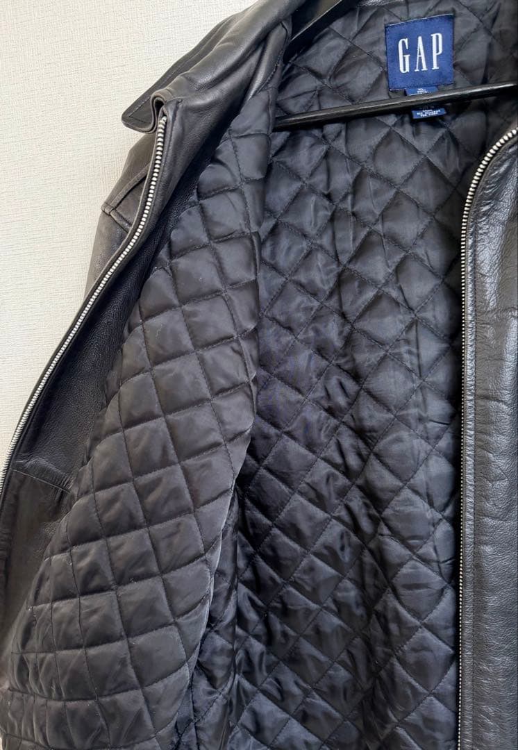 超超スペシャル 90s オールドギャップ レザー ジャケット XL ブラック
