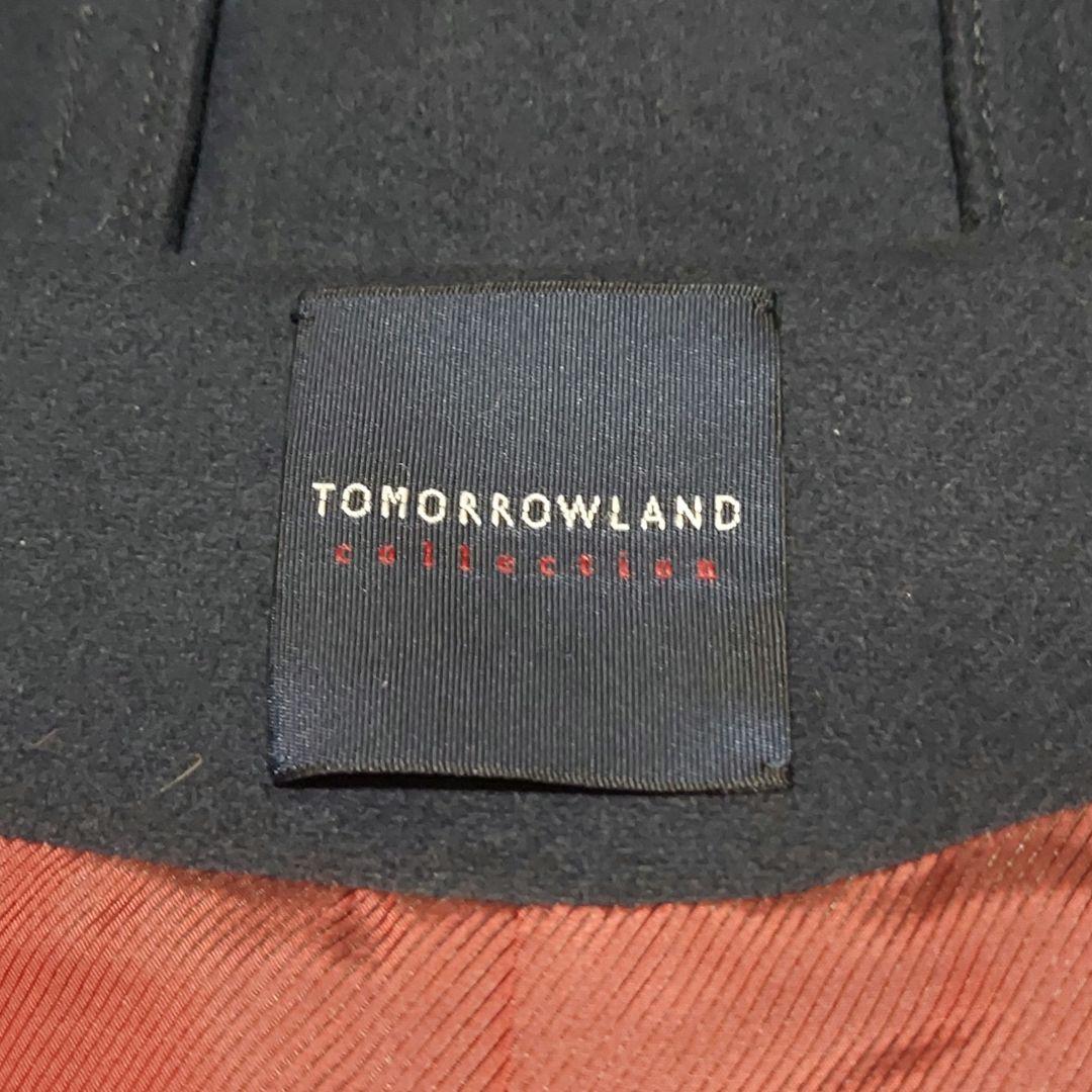 トゥモローランドコレクション ポンチョ フード付きケープコート カシミア混ウール